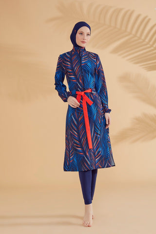 Woven Navy Burkini Modest Swimwear M2305 - By Baano