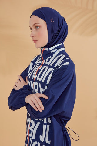 Woven Navy Burkini Modest Swimwear M2301-1 - By Baano