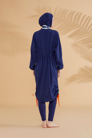 Woven Navy Burkini Modest Swimwear M2301-1 - By Baano