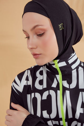Woven Black Burkini Modest Swimwear M2301 - By Baano