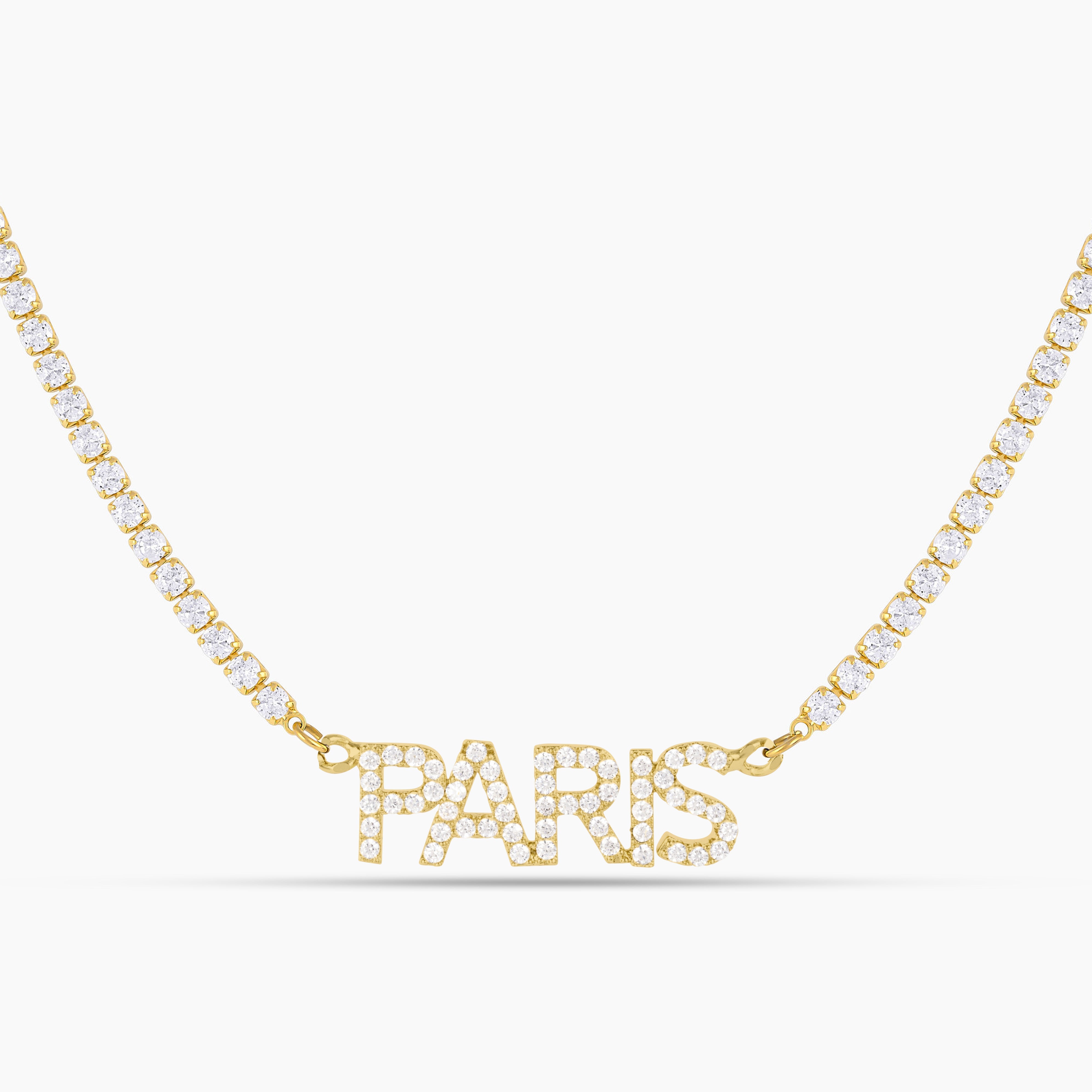 Iced Block Name Necklace w/ Cuban Chain