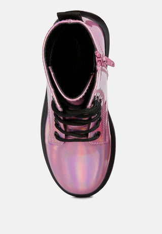 Patent Pu Ankle Boot