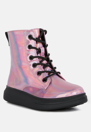 Patent Pu Ankle Boot