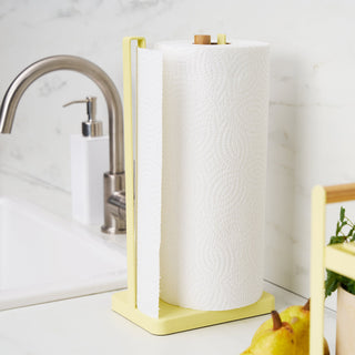 Paper Towel Holder - Steel + Wood - By Baano