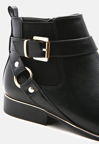 Pectra Buckled Chelsea Boots