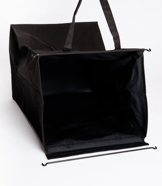 Laundry Hamper with Cotton Liner - Two Sizes - Steel + Cotton - By Baano