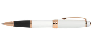 Bailey™ Pearlescent White Lacquer Rollerball Pen - By Baano