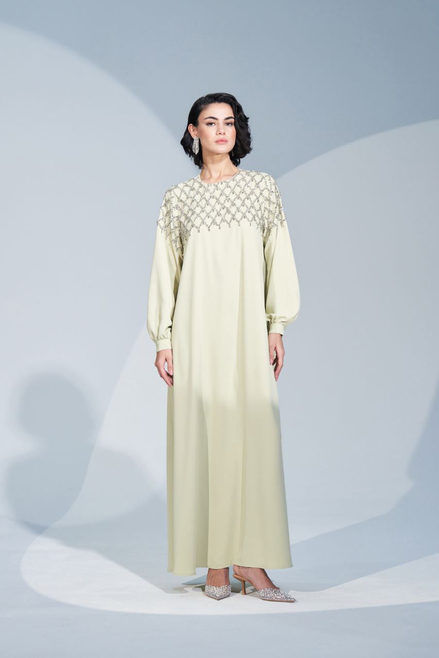 Luxurious Abaya With Rhinestones - Available in Three Color - Glamourous Grace