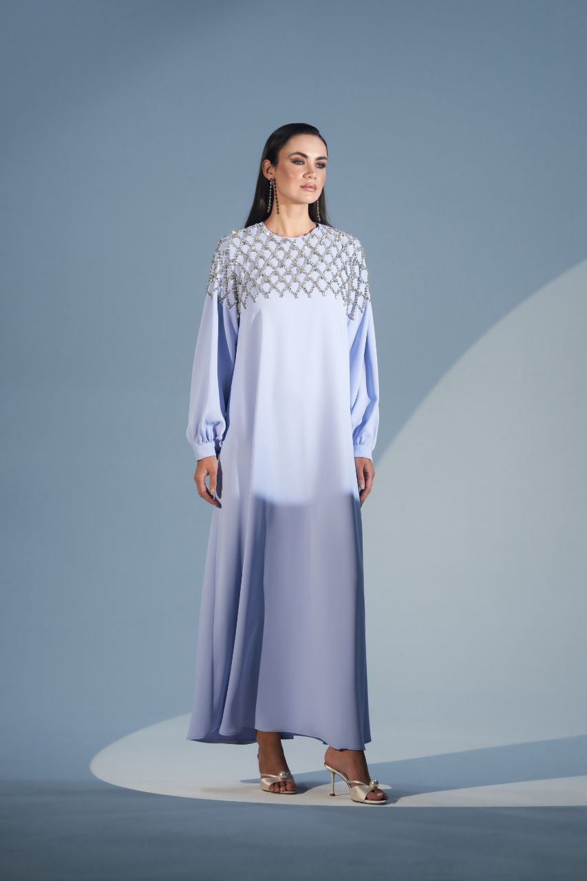 Luxurious Abaya With Rhinestones - Available in Three Color - Glamourous Grace