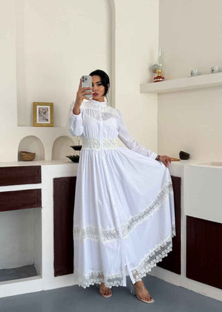 Shop Elegant Maxi Dresses with Lace & Button Front Designs - By Baano