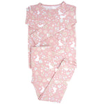 Pink Bunny Floral Big Kid Pajama Set - By Baano