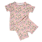 Pink Lemon Floral Print Summer Pajama Set - By Baano