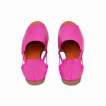 Royal Fuchsia Peep Toes - By Baano