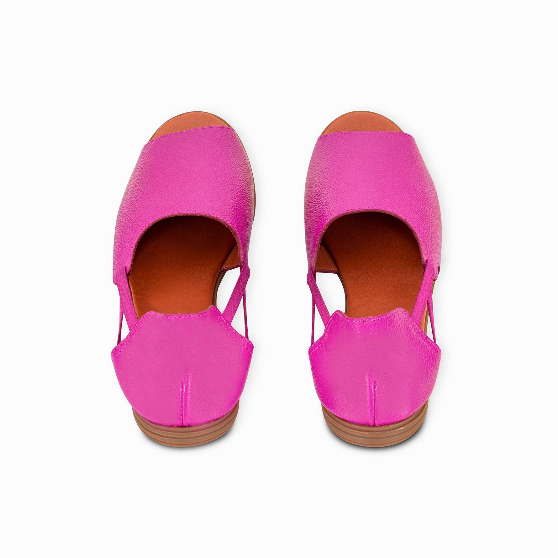 Royal Fuchsia Peep Toes - By Baano