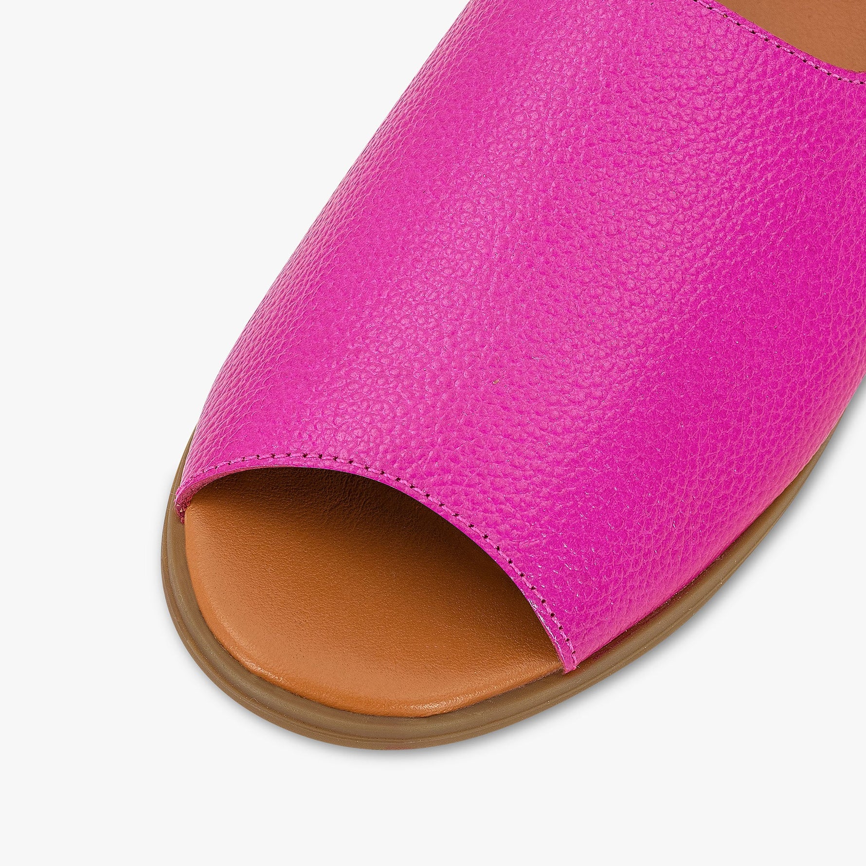 Royal Fuchsia Peep Toes - By Baano