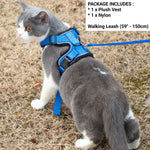 Mr. Peanut's PurrTrek Reflective Cat Harness with Matching Leash - By Baano