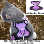 Mr. Peanut's PurrTrek Reflective Cat Harness with Matching Leash - By Baano