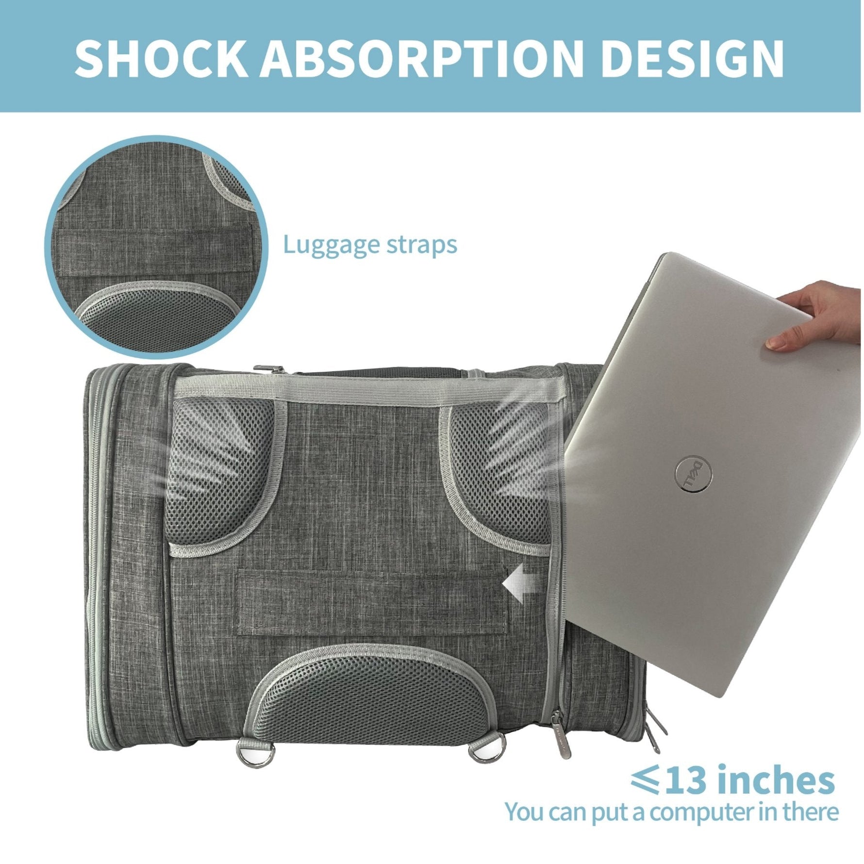 Mr. Peanut's Monterey Series Airline Compliant Horizontal Backpack Pet Carrier - By Baano