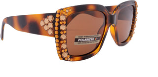 Polarized Premium Fashion  sunglasses with Genuine European Crystals