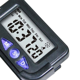 Portable Digital Car Pocket Sized Digital Electronic Digital Timer Multifunction Large LCD Clock Countdown Accurate to Seconds for Cooking Study Games Travel Alarm Clock Time Date Automotive Electronic Stopwatch Alarm Clock Stevvex