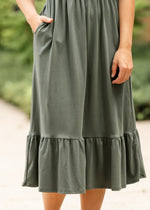 Amy Puff Sleeve Midi Dress Inherit Co.