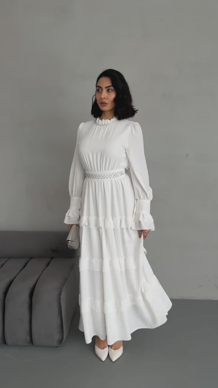 White Temple Dress 