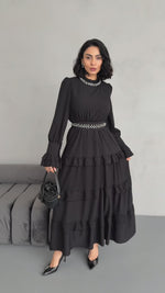 Simple Black Dress - Long Maxi