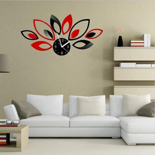 Acrylic Mirror Wall Clock Stickers Modern Decor Living Room Gift Home Furniture Sticker Mirror Frameless Large Wall Clock Kit for Home Living Room Bedroom Office Decoration Stevvex