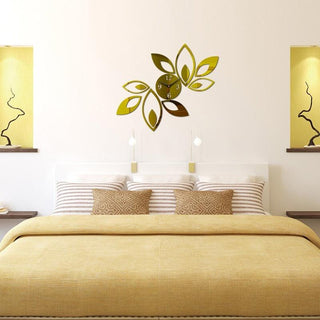 Acrylic Mirror Wall Clock Stickers Modern Decor Living Room Gift Home Furniture Sticker Mirror Frameless Large Wall Clock Kit for Home Living Room Bedroom Office Decoration Stevvex
