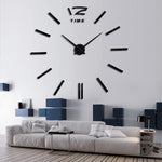 Wall Clock Watch Clocks 3D Frameless Wall Clock Large Stickers Wall Decoration for Living Room Bedroom 3D Acrylic Mirror Stickers Living Room Quartz Needle Europe Stevvex