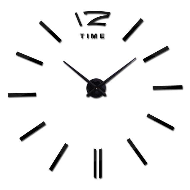 Wall Clock Watch Clocks 3D Frameless Wall Clock Large Stickers Wall Decoration for Living Room Bedroom 3D Acrylic Mirror Stickers Living Room Quartz Needle Europe Stevvex