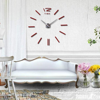 Wall Clock Watch Clocks 3D Frameless Wall Clock Large Stickers Wall Decoration for Living Room Bedroom 3D Acrylic Mirror Stickers Living Room Quartz Needle Europe Stevvex