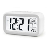 Digital Alarm Clock Voice Alarm Clock Intelligent Smart Timer Creative Students Mute LED Electronic Warning Machinery Gifts Battery Operated LCD Electronic Clock for Bedroom Home Kitchen Office Outdoor Stevvex