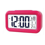 Digital Alarm Clock Voice Alarm Clock Intelligent Smart Timer Creative Students Mute LED Electronic Warning Machinery Gifts Battery Operated LCD Electronic Clock for Bedroom Home Kitchen Office Outdoor Stevvex