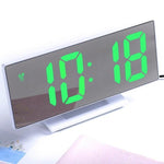 Digital Alarm Clock LED Digital Display Dual Alarm with USB Charger Port 0-100 Dimmer for Seniors Simple Bedside Big Number Alarm Clocks for Bedrooms LED Mirror Electronic Alarm Clocks Large LCD Display Digital Table Clock with Calendar Temperature Stevvex