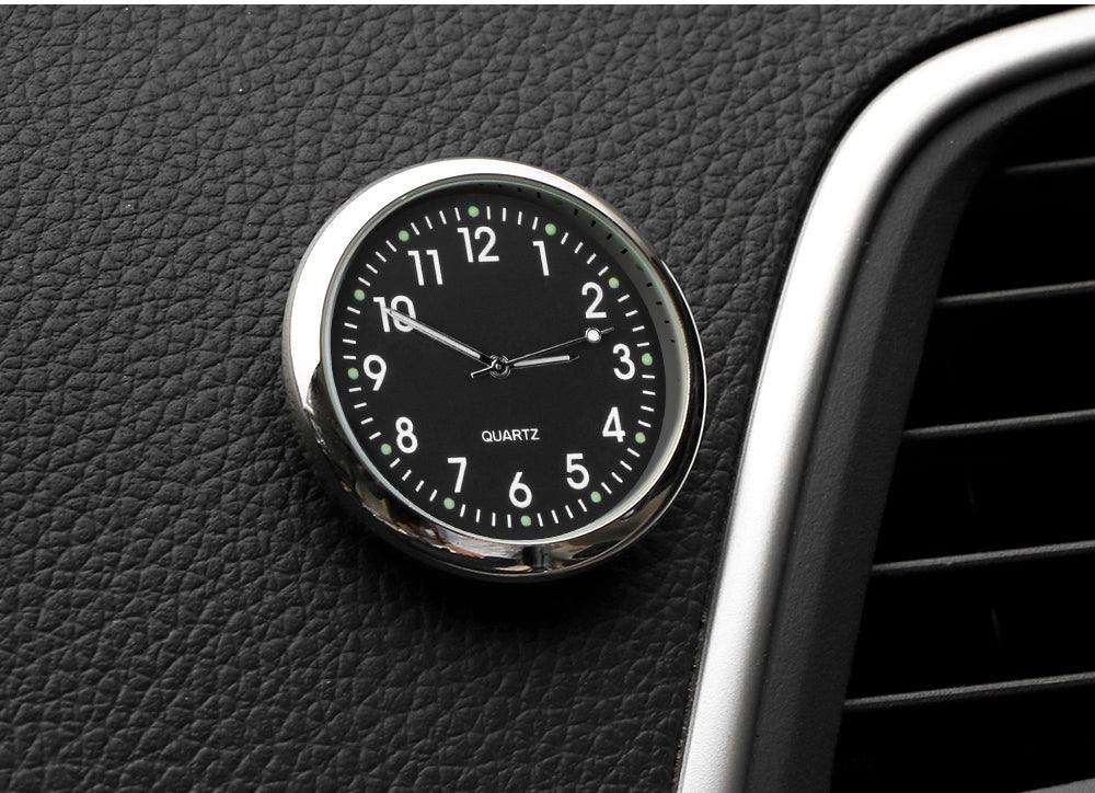 Car Clock Luminous Mini Automobiles Internal Stick-On Luminous Quartz Analog Watch Universal Pocket Mini Stick-On Clock for Car Boat Bike Home Digital Watch Mechanics Quartz Clocks Auto Ornament Car Accessories Gifts Stevvex
