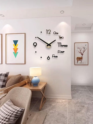 2021 Fashion 3D Big Size Wall Clock Mirror Sticker Large 3D Frameless Wall Clock Stickers Wall Decoration for Living Room Bedroom Office  Brief Living Decor Room Wall Clock Modern Design Silent Acrylic Stevvex