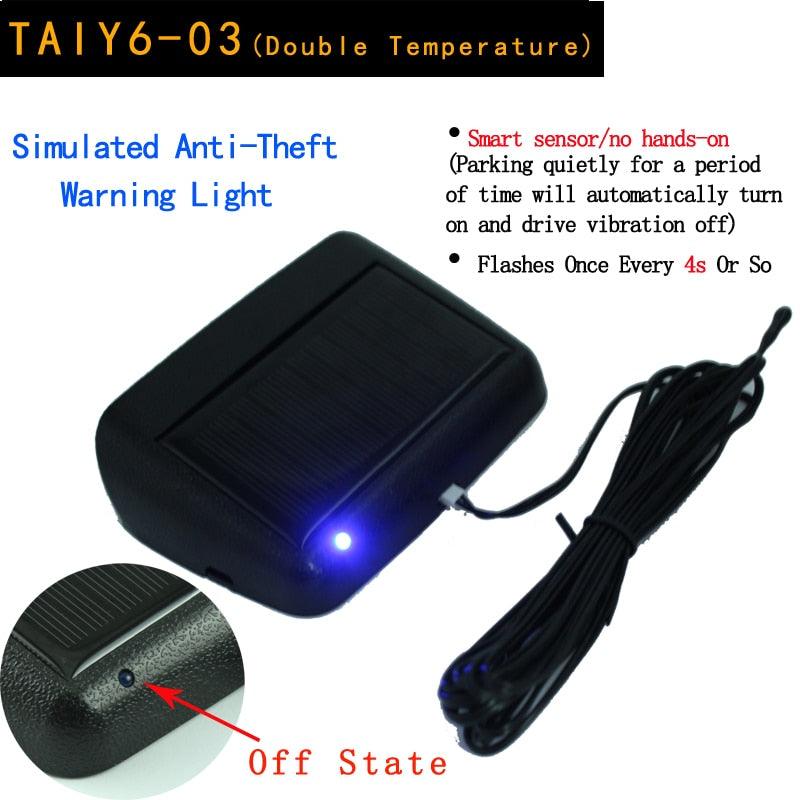 Solar Car Digital Clock Thermometer Dual Color Display Smart Switch High Precision LED Digital Clock Dashboard Solar Powered Car Electronic Clock Stick-On Luminous Car Clock Dashboard Auto Clock Car Watch Clock with Adjustable Brightness Date Temperature Stevvex