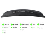 7 Inch LED Digital Desktop Alarm Clock Curved Dimmable Table Clock Table Alarm Clock 7 Inch Curved Dimmable LED Electronic Digital Desktop Clock for Kids Bedroom Large Number Table Clock Mirror Luxury For Kids Bedroom Home Decors Stevvex