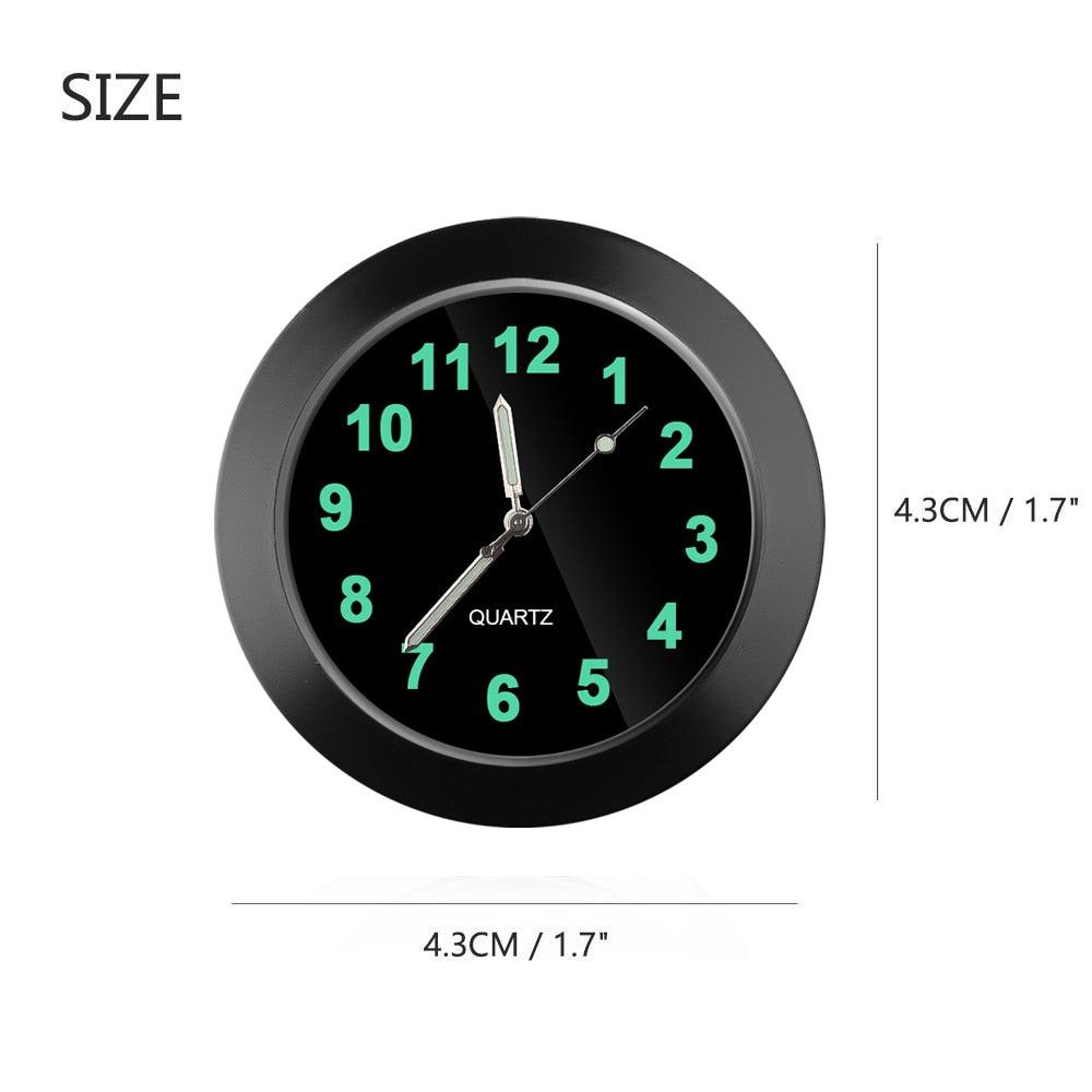 Car Clock Ornament Auto Watch Decoration Automobiles  Car Dashboard Clock Cars Air Vent Clip Quartz Clocks Mini Luminous Quartz Analog Watch Universal Pocket Stick-On Clock Perfect Interior Dashboard Time Display Digital Pointer Clock In Car Accessories Stevvex
