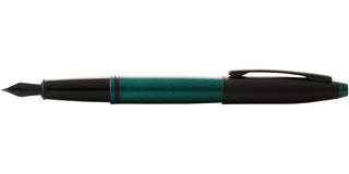 Calais™ Matte Green and Black Lacquer Fine Nib Fountain Pen - By Baano