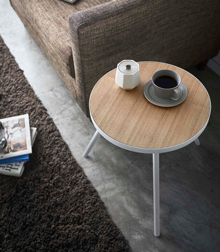 Side Table (20" H)  - Steel + Wood - By Baano