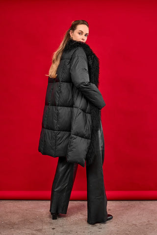 Genuine Lama Fur Premium Down Coat - By Baano