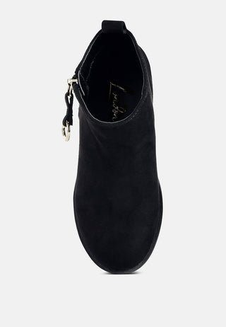 Microfiber Ankle Boot