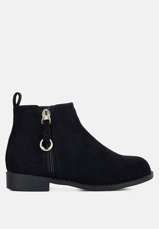 Microfiber Ankle Boot