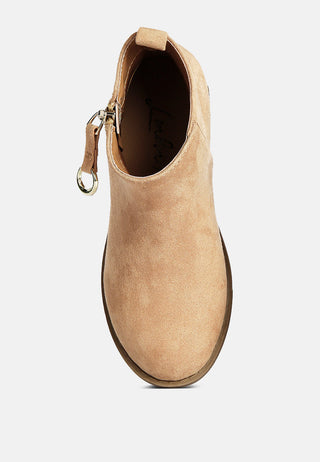 Microfiber Ankle Boot