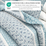 3-Piece Stripe Quilt - Kadi Collection Great Bay Home