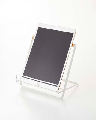 Tablet and Cookbook Stand - Steel + Wood - By Baano
