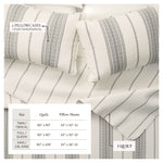 3-Piece Stripe Quilt - Wesley Collection Great Bay Home