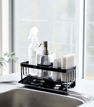 Sponge & Bottle Holder - Steel - By Baano